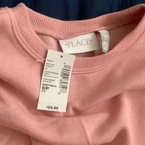 Girls pink sweater